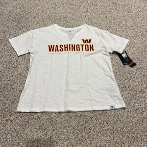 NWT Fanatics Washington Cammanders Womens Short Sleeve Tee Sz S NDL Football